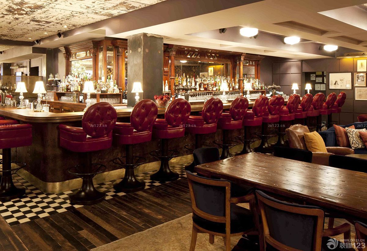 欧式风格酒吧吧台设计效果图