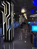 2025网吧室内过道玄关设计效果图