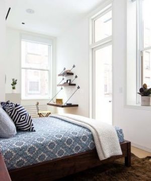 现代时尚北欧风格小卧室装修效果图片