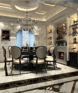 2025最新家装餐厅吊顶设计效果图片大全