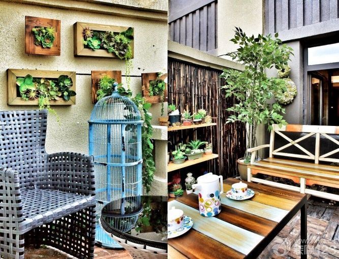 中式风格家装阳台装修设计