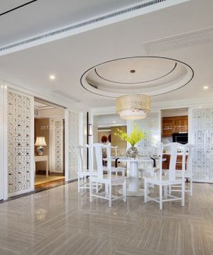 2025最新家装餐厅吊顶设计装修效果图片欣赏
