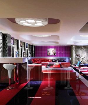 现代风格客厅酒吧台装修效果图