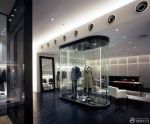 2025最新服装店室内玻璃展示柜装修效果图图片