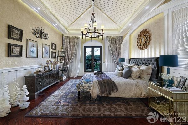 地中海风格漂亮的卧室装潢设计