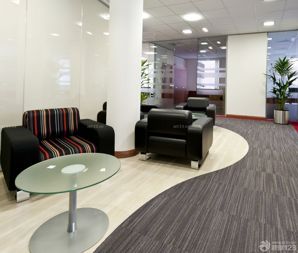 现代风格高层写字楼室内设计效果图图片
