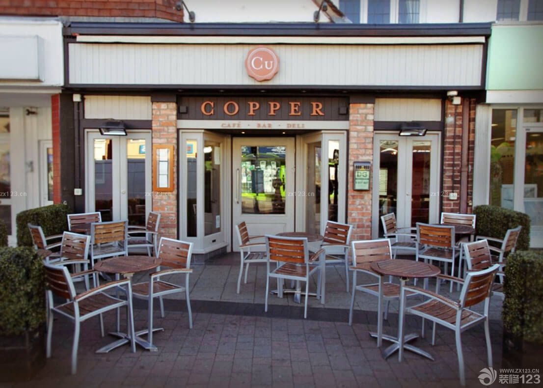 简欧式风格酒吧门头设计效果图