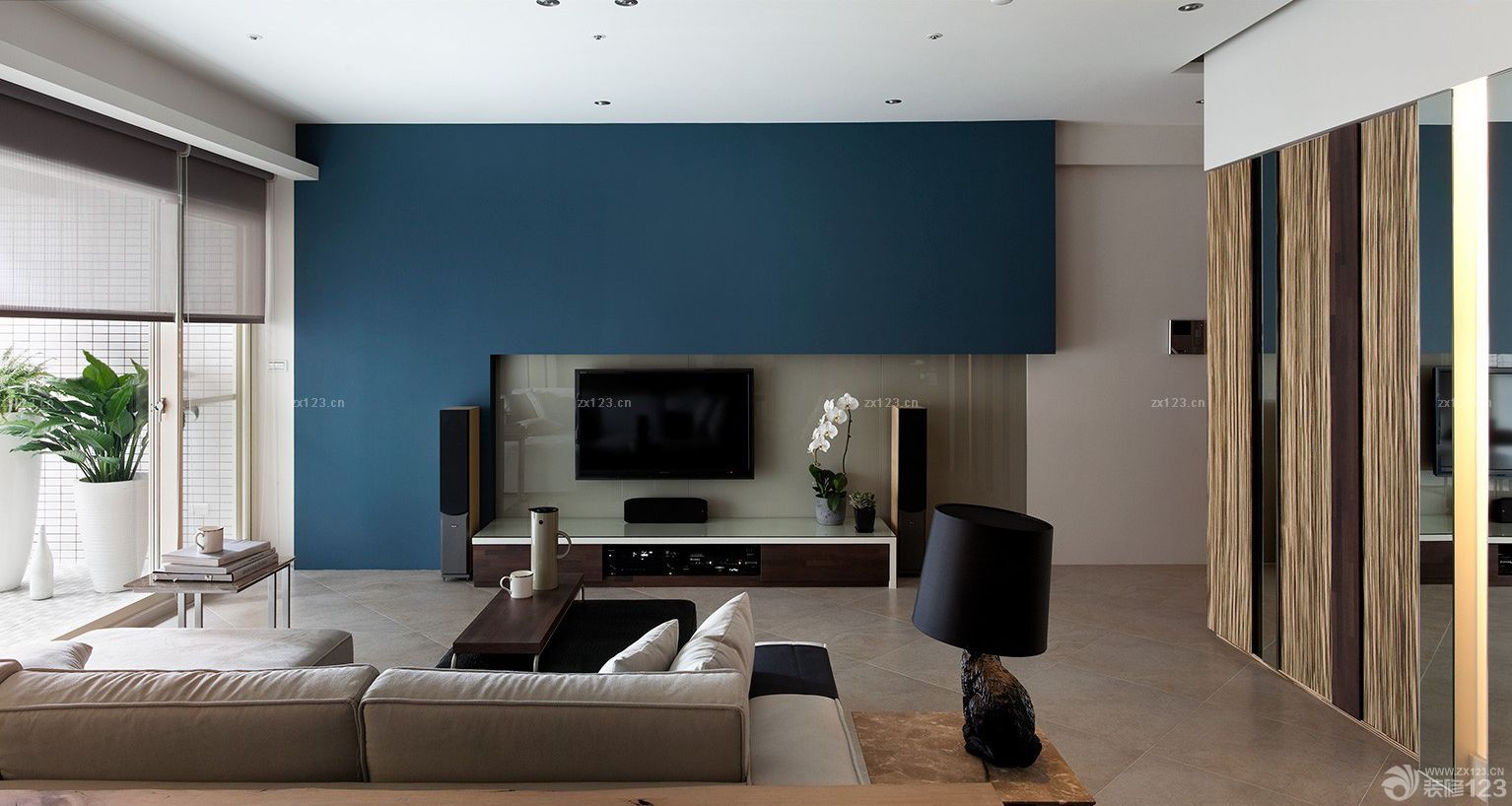 现代家居客厅与阳台隔断装修效果图大全2025图片