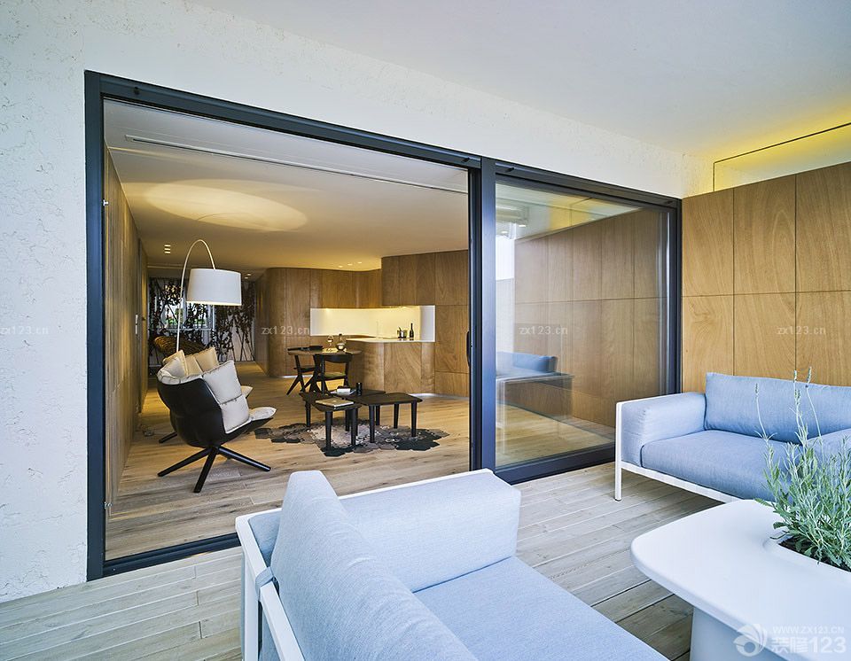个性室内客厅与阳台隔断装修效果图大全2025图片