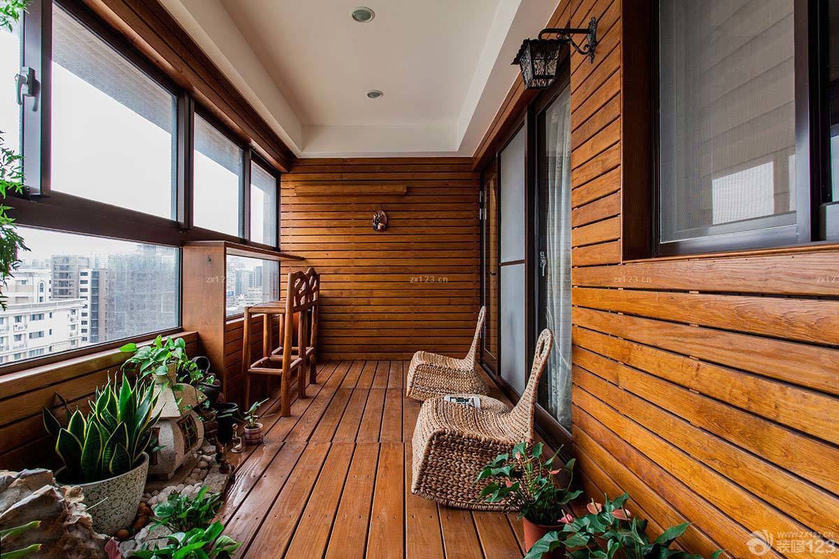 现代中式客厅与阳台隔断设计装修效果图大全2025图片