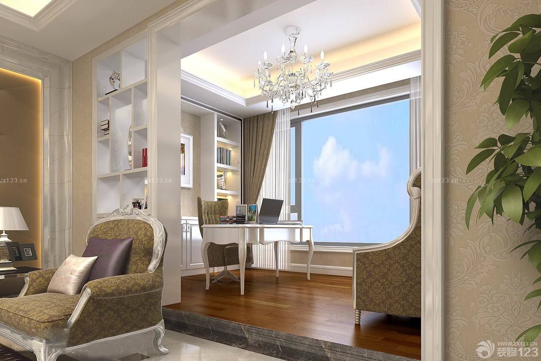 客厅与阳台欧式隔断装修效果图大全2020图片