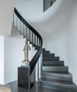 现代公司楼梯间装饰品装修设计效果图片
