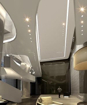 现代时尚装修写字楼内部设计效果图片