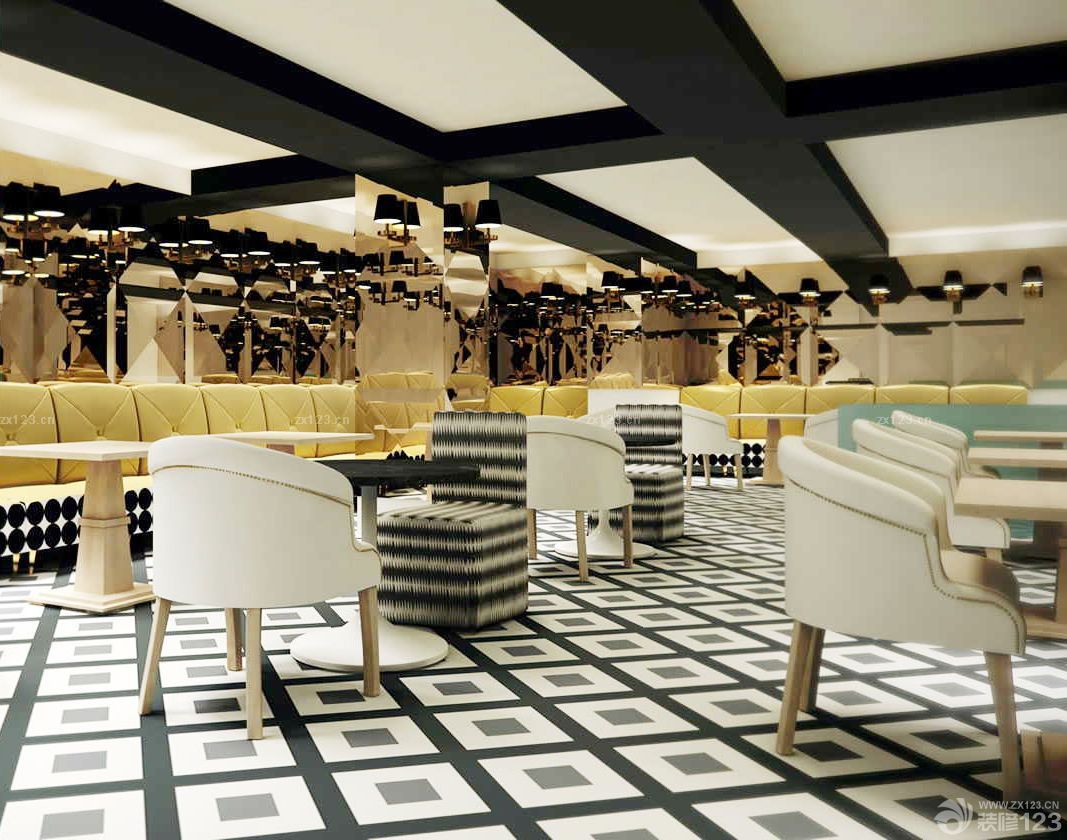 2025小型休闲酒吧吊顶龙骨装修效果图片