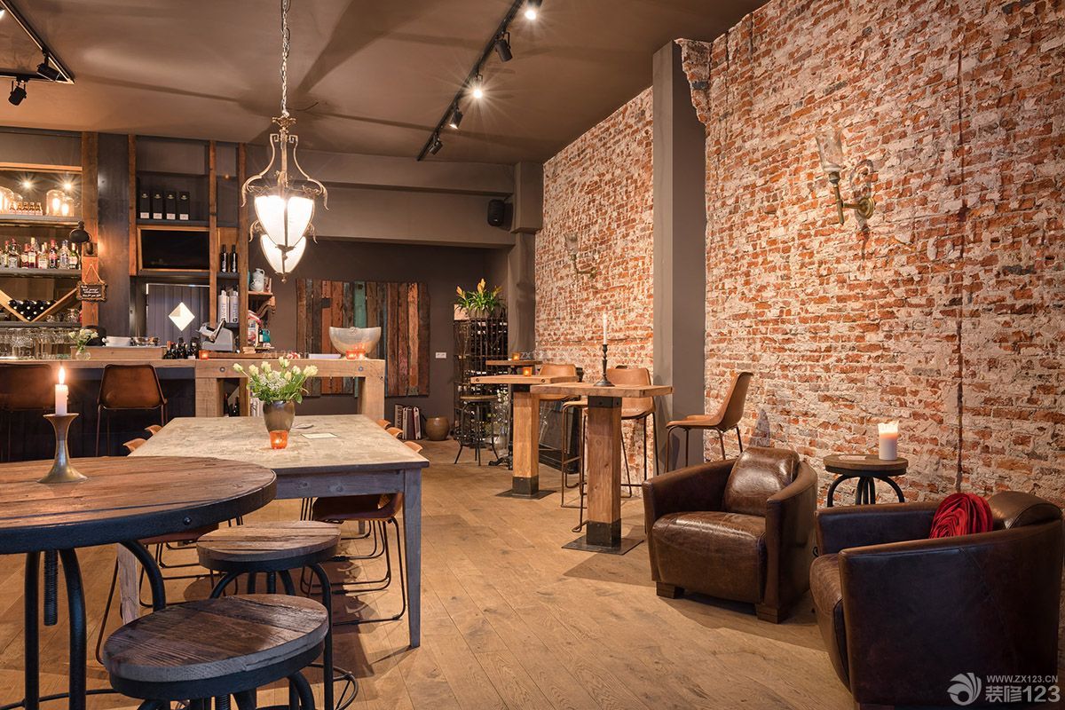 乡村酒吧墙砖墙面装修效果图片