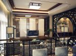 2025别墅中式风格带屏风的客厅装饰装修图