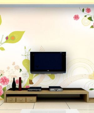 现代简约家装客厅壁纸电视背景墙效果图片