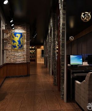 2023世界上最豪华的网吧室内仿木地板地砖装修效果图片