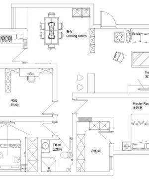 三居室房子户型图设计图