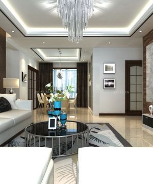 2023室内客厅石膏板吊顶设计效果图片