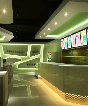 2025时尚网吧收银台装修设计效果图片