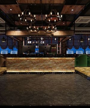 特色网吧收银台装修设计效果图