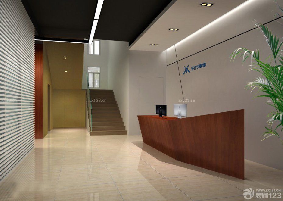 2025公司前台设计装修效果图赏析