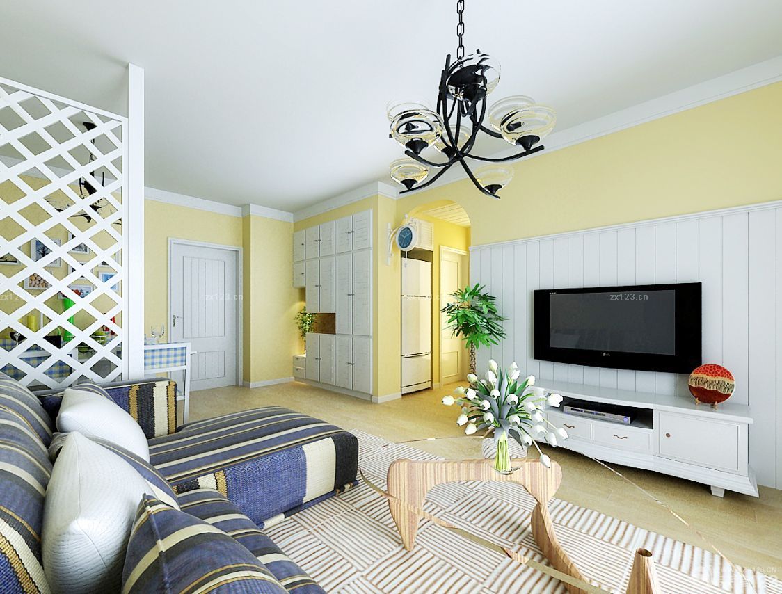 15平方客厅玻璃茶几装修效果图