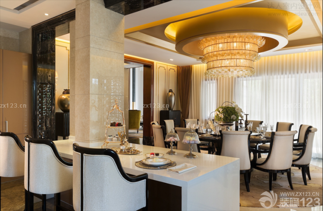 欧式奢华家庭吧台装修设计效果图片