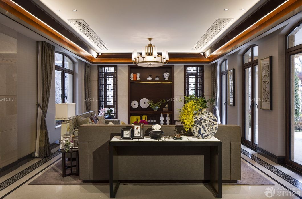 中式客厅装修设计效果