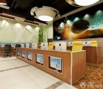 2025网吧室内背景墙装修设计效果图图片