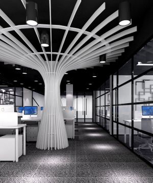 公司创意办公室设计装修效果图