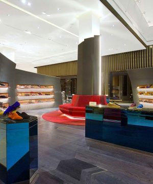 个性鞋店高档室内鞋架装修效果图集