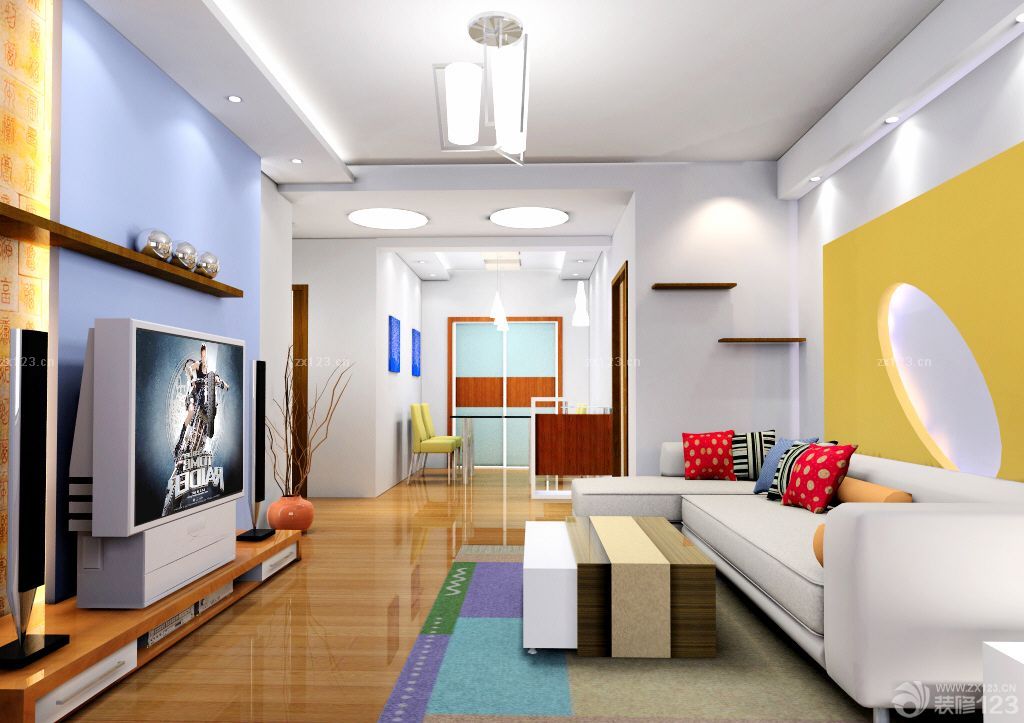 40平方客厅背景墙设计效果图
