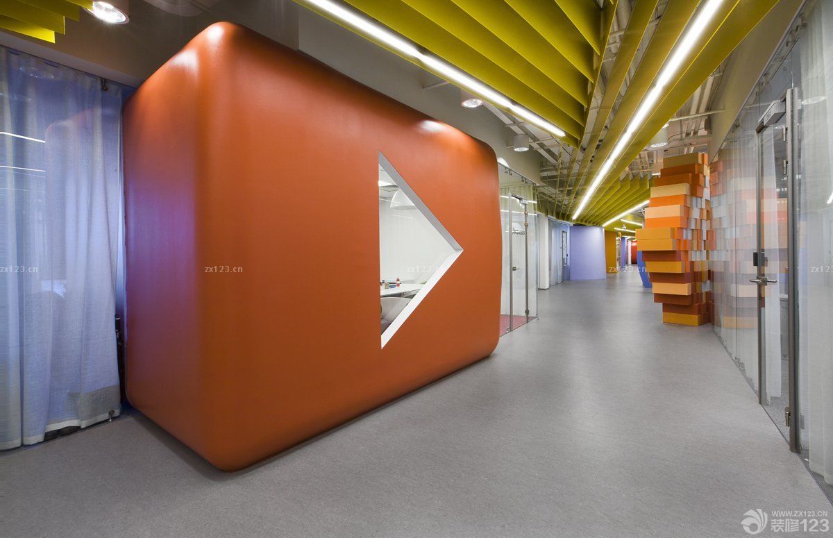 公司走道吊顶造型装修效果图片2025