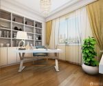 现代欧式风格装修设计书房书厨效果图