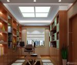 现代中式家装书厨效果图 