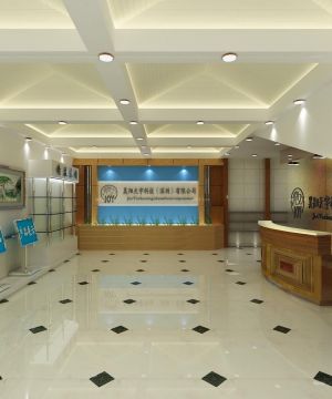 公司走道玄关吊顶设计效果图