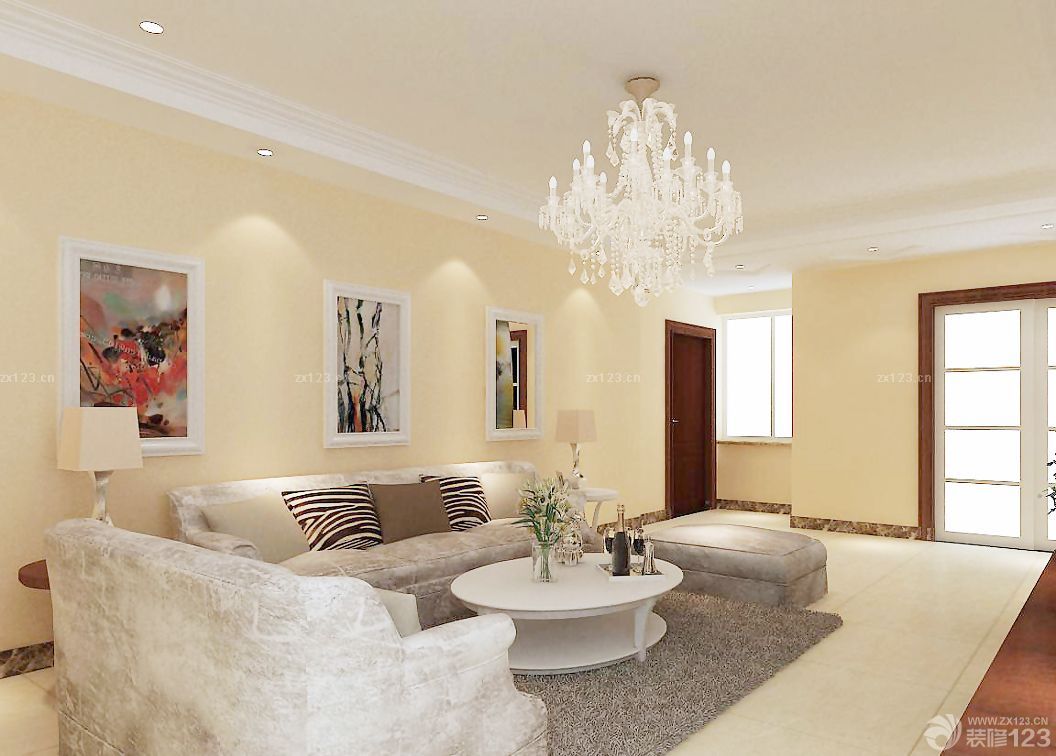 30平方客厅吊灯装修效果图片欣赏