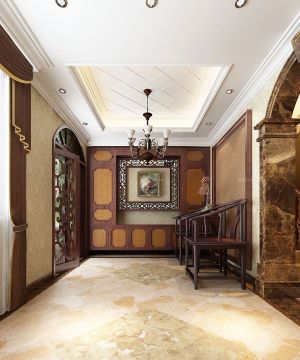 古典欧式风格别墅室内拱形门洞装修图