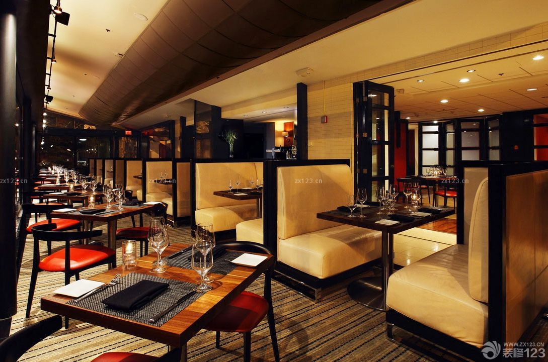 酒吧设计卡座效果图片