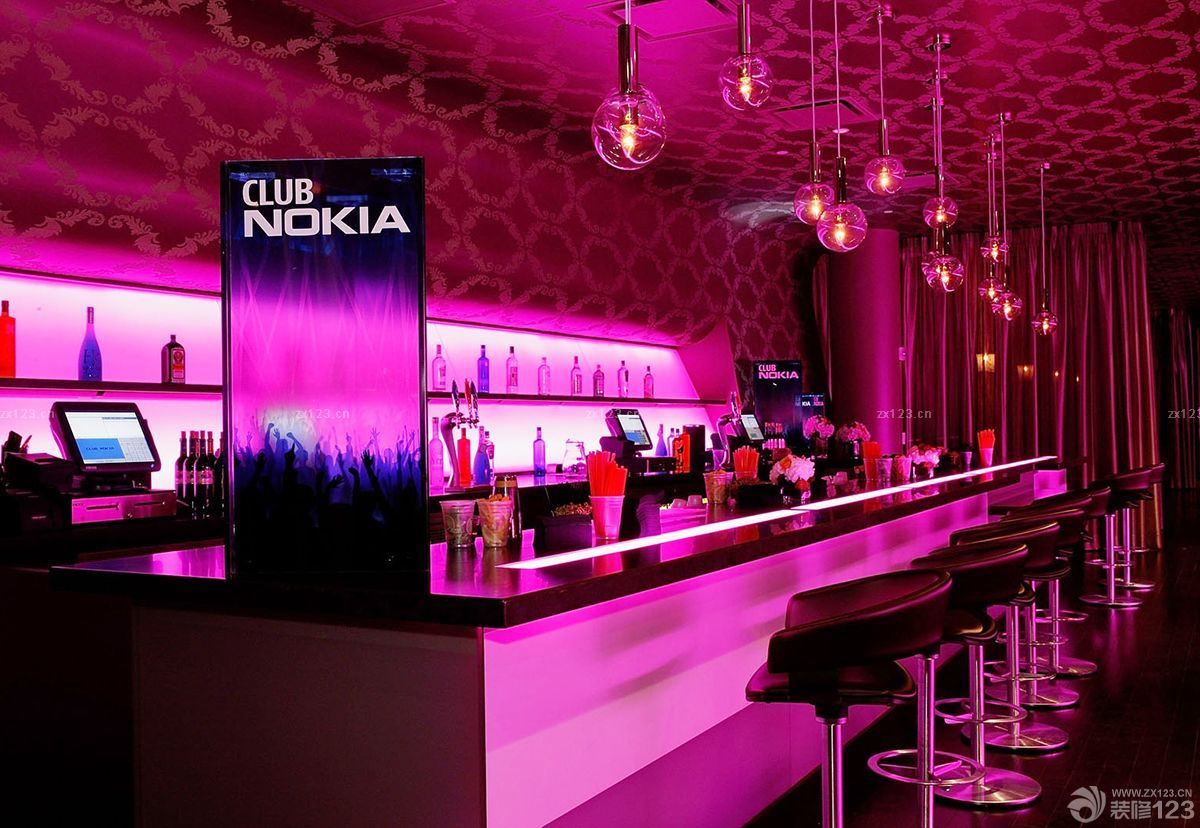 主题个性酒吧吧台设计图