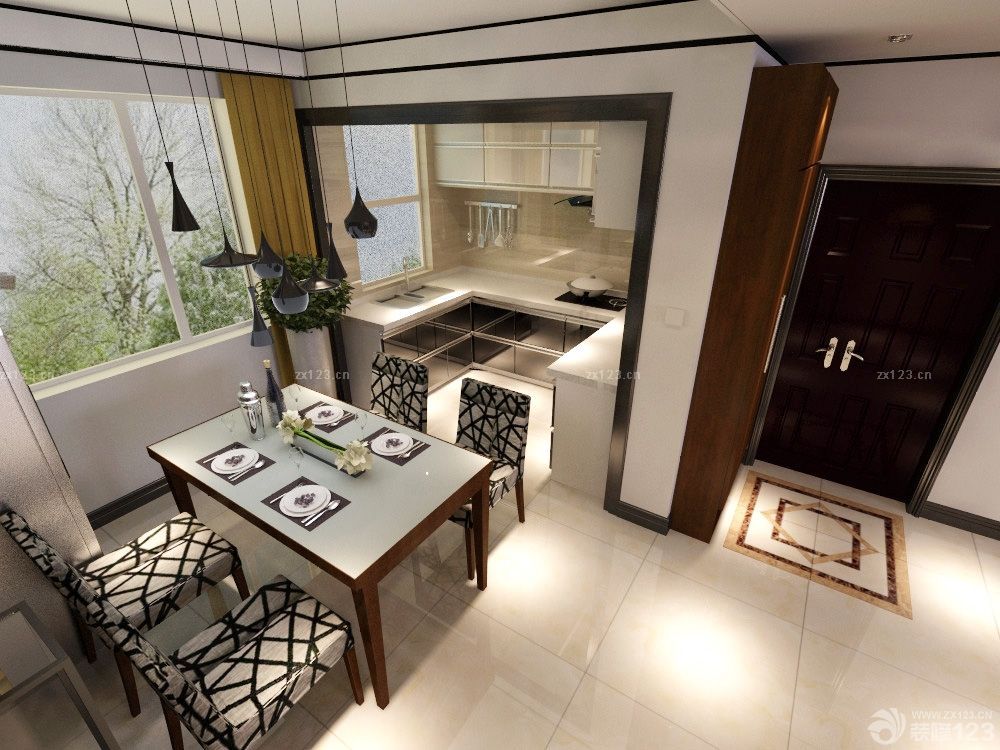 最新三居室家装餐厅设计效果图欣赏
