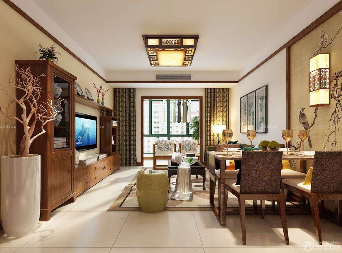 好看的客厅吸顶灯装修效果图