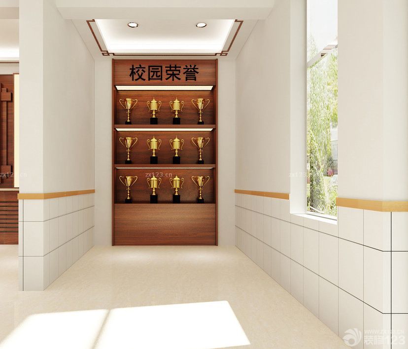 学校室内入墙柜装修效果图片大全