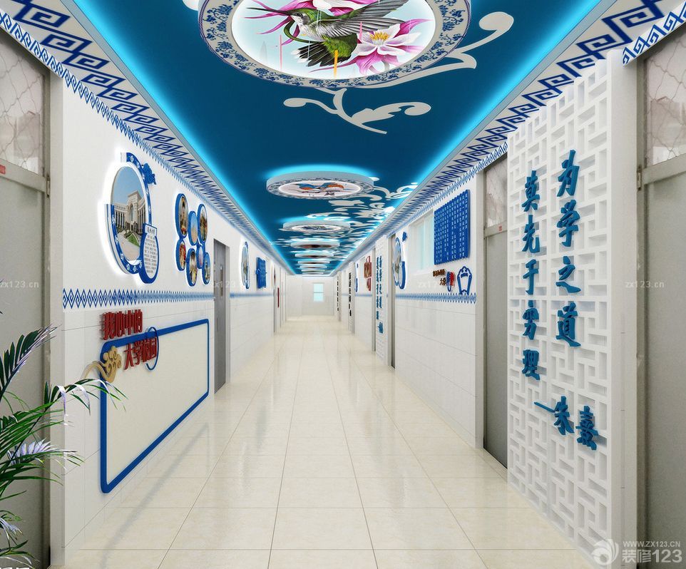 学校走廊玄关装修设计图片2023