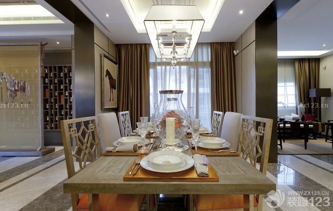 混搭风格时尚餐厅装修效果图大全