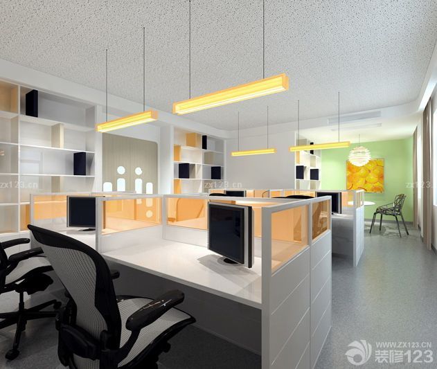 学校现代办公室装修图片2025
