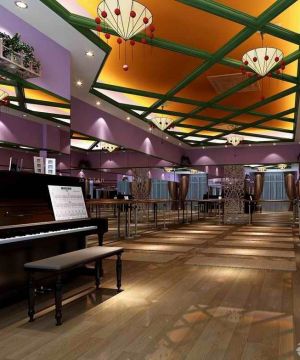 学校舞蹈教室吊顶设计装修效果图片欣赏