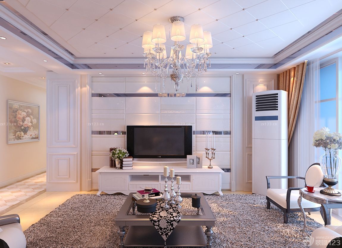 简欧式小客厅装修图片